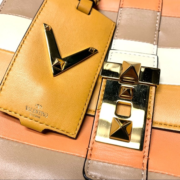 NEW Valentino B-Rockstud paneled shoulder bag - Picture 7 of 12